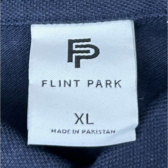 Flint Park Navy Blue Short Sleeve Match Polo Mens XL NWT Golf/Tennis/Pickleball - Picture 7 of 10